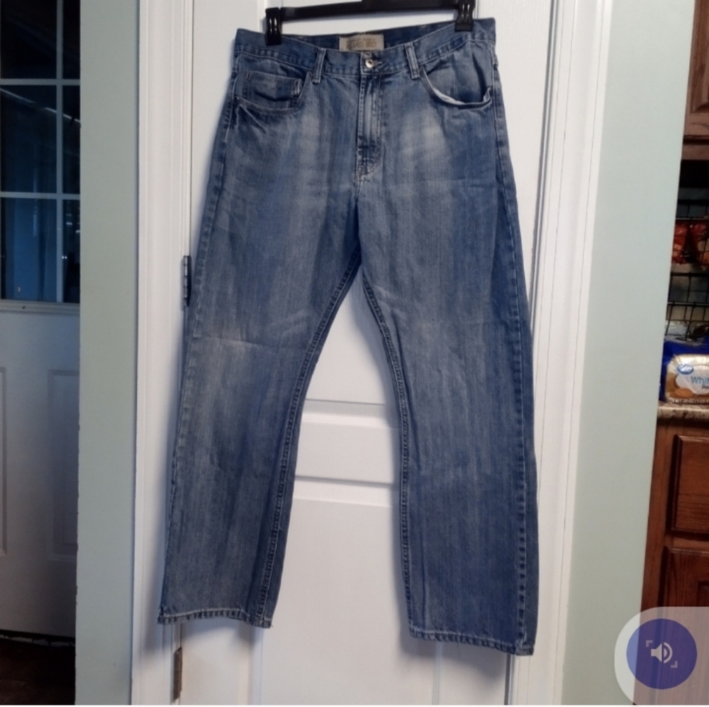 Wrangler Jeans Co Men's Blue Jeans 34 X 30 Relaxed Boot GUC Cowboy Rodeo Western